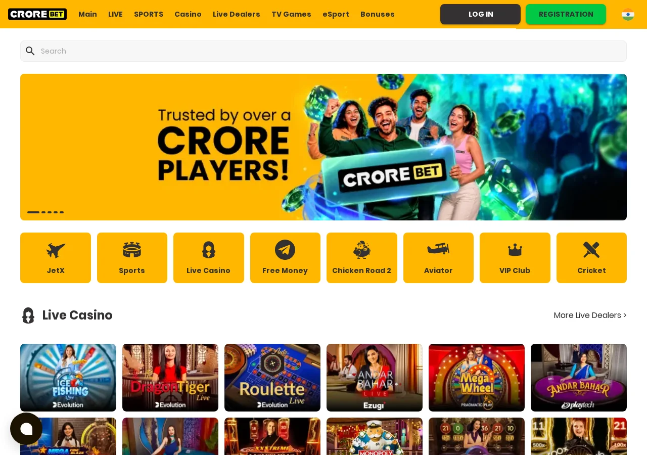 CroreBet casino overview